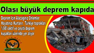 Olası büyük deprem kapıda