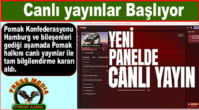 CANLI YAYINLARIMIZ BAŞLIYOR