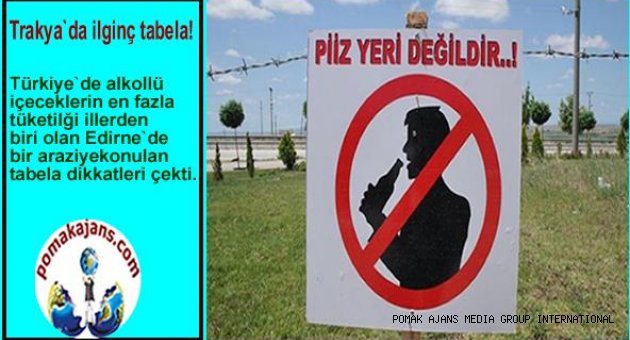 Trakya`da ilginç tabela!